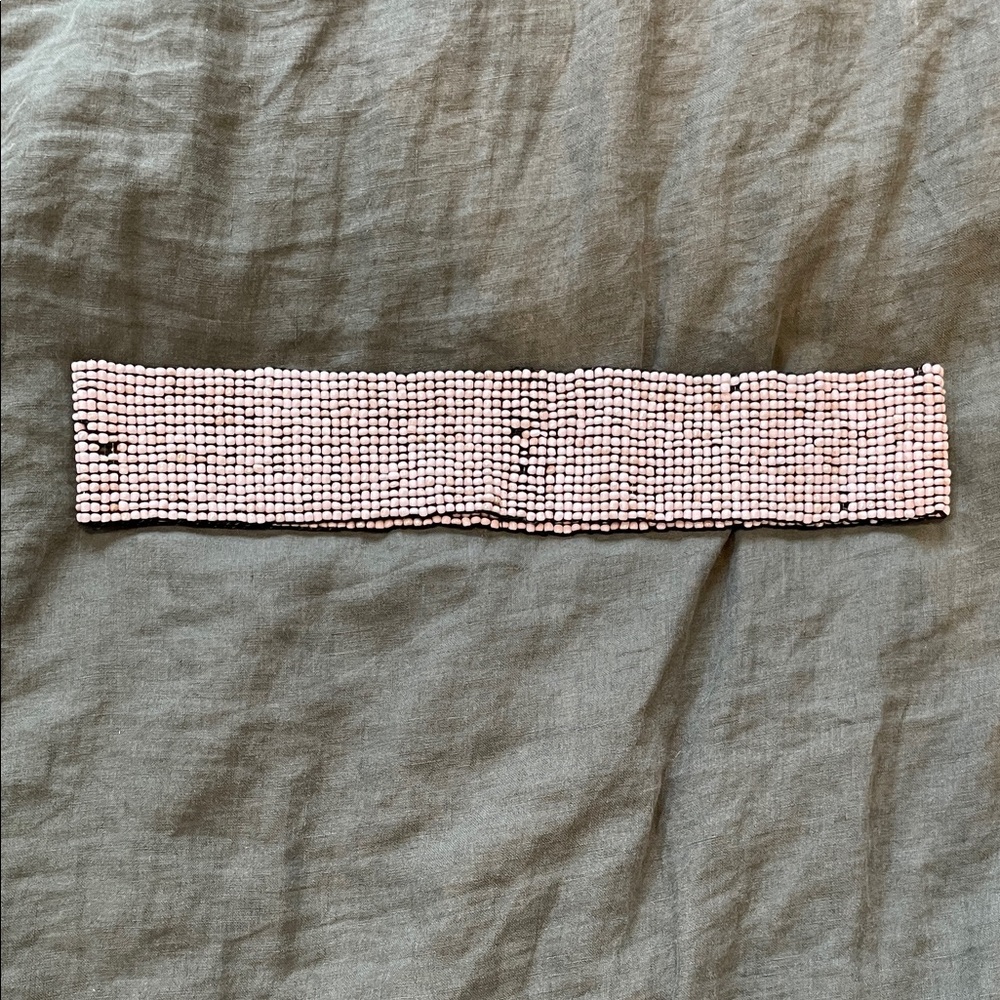 Beaded belt.